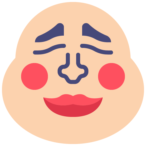 Diseño gráfico de una máscara tradicional inspirada en la Ópera de Pekín, con expresión serena y detalles sencillos que representan el arte escénico chino.