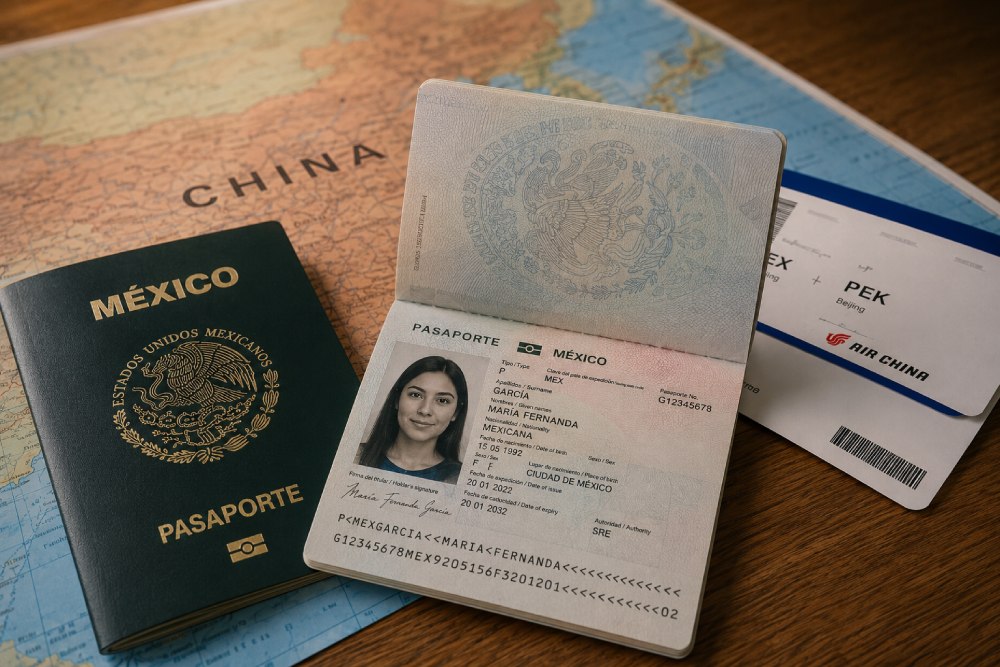 Guía para tramitar tu pasaporte para ir a China siendo mexicano